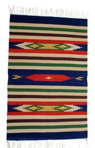 Tapis plat moderne en coton naturel fait à la main, doux, lavable, réversible pour la maison et les voyages - Product Image 3