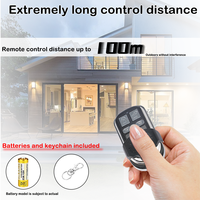Control Remoto Inalámbrico RF Premium de 433MHz con Chip EV1527 de Aprendizaje para Puertas de Garaje y Sistemas de Seguridad