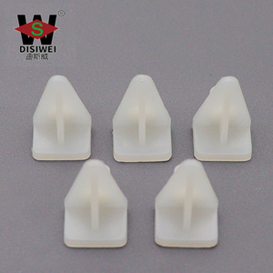 Support d'étagère triangulaire en plastique Disiwei 5 mm, blanc, pour meubles, support réglable pour verre - Product Image 1