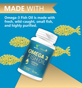 Cápsulas de gel blando de aceite de pescado Omega 3 de etiqueta privada OEM EPA DHA 1000mg Omega 3 suplemento natural para la salud general de los adultos - Product Image 3