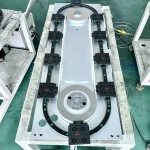 Entegre üretim montajı ve <span class=keywords><strong>test</strong></span> hattı için senkronize kayış tahrik dairesel kılavuz ray dolaşım taşıma sistemi - Product Image 1