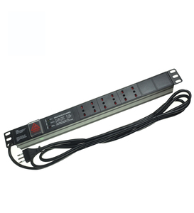 Enchufe PDU de Aleación de Aluminio Tipo UK 13A de 6 y 8 Vías de 19'' con Extensión de 2.0m para Montaje en Rack para Enchufes Tipo UK 13A - Product Image 5