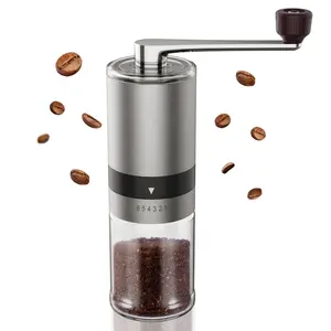Molinillo de Café <span class=keywords><strong>Manual</strong></span> para Oficina y Hogar, Accesorios de Cerámica, Molinillo de Café Turco Portátil de Viaje, Molinillo <span class=keywords><strong>Manual</strong></span> de Granos de Café con Báscula - Product Image 1