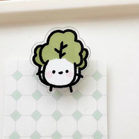 Clips en PP acrylique personnalisés double face avec formes de dessins animés, imprimés en couleur, pour anime et dessins animés