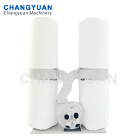 Système d'extraction de poussière pour machines à bois, filtre à air double cylindre pour scie à table, dégauchisseuse et défonceuse