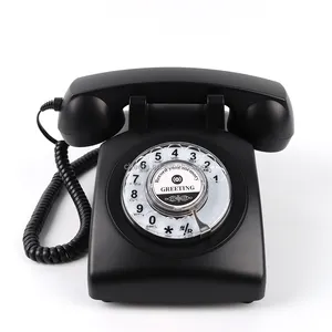 Telefone de paisagem estilo antigo, telemóvel de casamento clássico, gravação de mensagens, livro, áudio guestbook, telefone