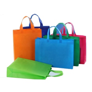 Tùy chỉnh tráng không dệt siêu thị mua sắm Túi với dây kéo, màu đỏ không dệt mua sắm Tote gạo bao bì túi in - Product Image 1