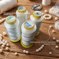 Fil spécial pour la création de bijoux, matériel DIY, accessoires de connexion pour colliers, bobine de fil de coton, cordon de perlage