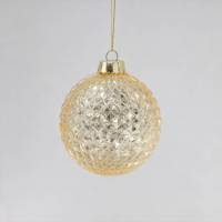 Boule de Noël en plastique transparente à facettes, idéale pour la décoration de l'arbre de Noël et de la maison