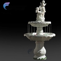 Fontaine d'eau décorative moderne en fer doré, alimentée par USB, de haute qualité, pour mariage en extérieur
