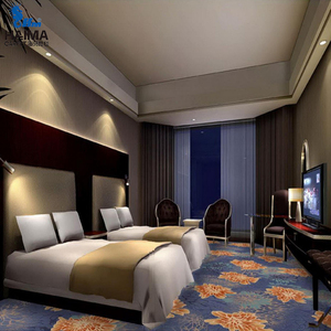 Alfombras Pasillo Hecho a máquina <span class=keywords><strong>Loop</strong></span>-Printed Alfombra de pared a pared Proveedor de alfombras de China Diseño de patrón de lujo Vestíbulo del hotel - Product Image 4