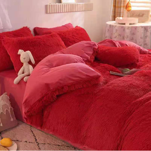 Bộ chăn ga gối đệm nhung san hô mềm mại, ấm áp, dày dặn, tùy chỉnh bán buôn - Product Image 6