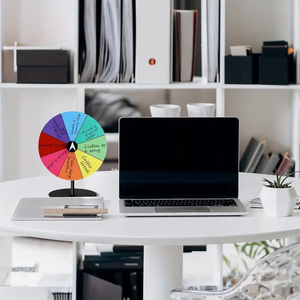 Giradischi da gioco in acrilico cancellano ruota girevole per feste novità compleanno matrimonio natale capodanno laurea giochi di carnevale - Product Image 5