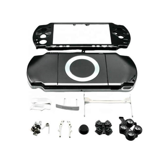 Game Console Shell Replacement with Buttons Kit for PSP 2000 Crystal Colors Full Housing Cover Case With Button Kit