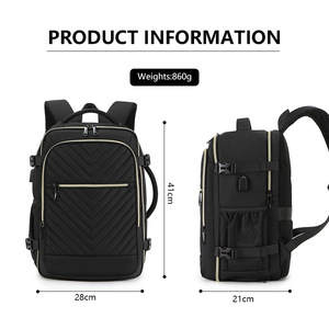Sac à dos unisexe élégant multifonctionnel pour le sport en plein air, imperméable, pour les voyages, avec fermeture éclair, en polyester, pour le bureau, l'ordinateur portable, décontracté, pour les étudiants - Product Image 6