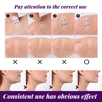 60 Patchs Invisibles en Silicone pour Lifting du Visage et du Cou, Effet V-Face, Écologiques, Imperméables, Raffermissants pour Peau Relâchée et Rides