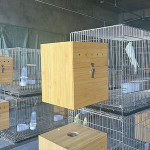 Yüksek standart kalite ile papağan kuşlar için sağ ve sol asılı çevre dostu bambu yetiştiriciliği ve yuvalama kutusu - Product Image 2