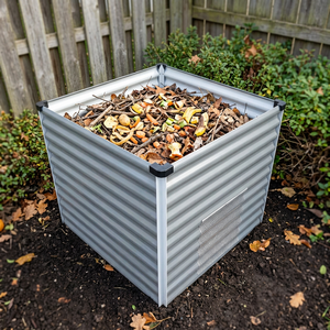 Moderner Komposter Aluminium-Komposter Metall-Gartenkompostbehälter - Product Image 1