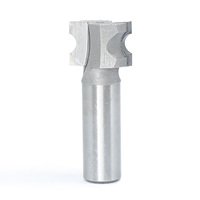 Fraise à chanfreiner convexe à deux cannelures, diamètre de la tige 1/2 pouce, rayon 1/4 pouce, fraise à chanfreiner pour le travail du bois, fraise à chanfreiner de base CNC