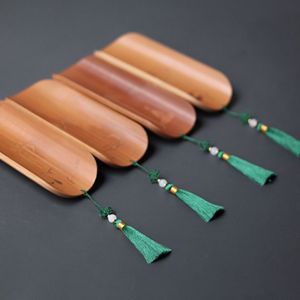 Bamboo Tea <b>Spoon</b> Set Traditional Zen Style With Tassel Eco-Friendly Tea Accessories For Tea Ceremony Gift - Product Image 3