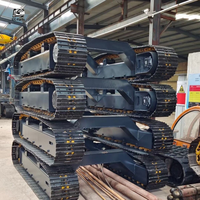 Piezas de tren de rodaje de excavadora Hyundai, conjunto de eslabones de cadena de pista con zapata de pista, grupo de pista