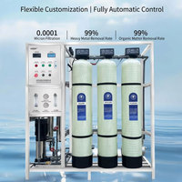 Machine industrielle robuste d'osmose inverse avec cadre en acier inoxydable 304 mat pour dessalement d'eau saumâtre