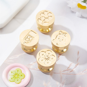 真鍮銅シールスタンプミニシールオリジナル直径1.5cmワックスシールスタンプ - Product Image 2