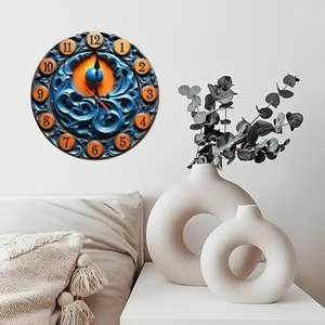 Horloge <span class=keywords><strong>murale</strong></span> en bois de 25x25 cm qui sert de rappel quotidien d'une personne, d'un événement ou d'un objectif - Product Image 4