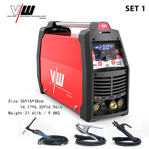 Soldadora TIG <span class=keywords><strong>de</strong></span> Arco <span class=keywords><strong>de</strong></span> Argón VECTOR AC DC con Pulsos, 220V, Inversor IGBT, para Aluminio, Casco <span class=keywords><strong>de</strong></span> Soldadura, Serie London2400 - Product Image 2