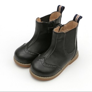 Bottes en cuir imperméables pour enfants, baskets grises et noires pour bébés filles et garçons - Product Image 4