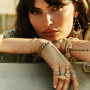 Pulsera de Plata de Ley <span class=keywords><strong>925</strong></span> Gemnel con Diseño de Flor de Ciruelo, Bisel de Circonita, Joyería Floral Elegante Hecha a Mano - Product Image 2