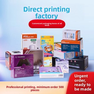 Caja de embalaje personalizada para productos, cartón exterior, diseño de caja cosmética, impresión de logotipo personalizado en lotes pequeños, caja de color personalizada - Product Image 1