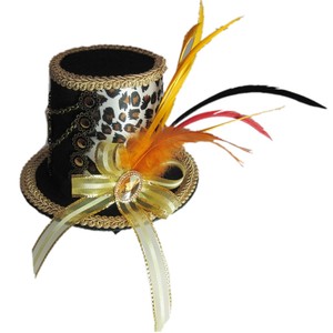 Phụ Nữ Của Steampunk Victoria <span class=keywords><strong>Mini</strong></span> <span class=keywords><strong>Top</strong></span> Mũ Gothic Tóc Clip Trang Phục Phụ Kiện Steam Punk <span class=keywords><strong>Hat</strong></span> - Product Image 2