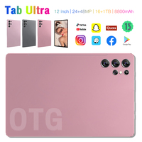 Tablet Europe Tab Ultra Max de 11 Pulgadas con Pantalla AMOLED Completa, Snapdragon 8, 16 GB, 1 TB, Cámara Cuádruple con IA de 108 MP, 8000 mAh, 5G, Overclock, Ideal para Juegos, Regalo