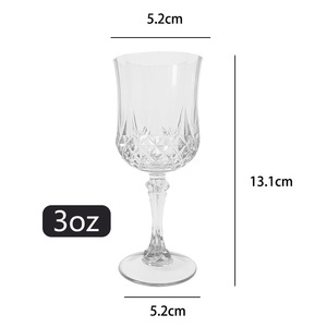 Copas de Vino de Plástico PC de 3 oz, Irrompibles, Juego de Copas para Vino Tinto y Blanco, para Fiestas, Bares y Uso Doméstico, Hechas en Vietnam - Product Image 5
