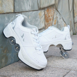 Zapatos de Patinaje con Ruedas LED Recargables Transformables para Niñas, Zapatos Deportivos Infantiles de Múltiples Usos - Product Image 3