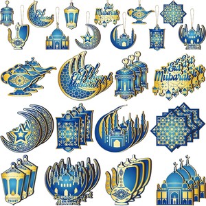 Wooden Islamic Muslim Party Home <strong>Decor</strong> Eid Mubarak &amp; <strong>Ramadhan</strong> Kareem Wooden Hanging Tags Festive <strong>Decor</strong> for Eid Al Adha - Product Image 1