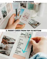 Stampa personalizzata manifestazione Mood Dream Vision Board Kit libro con immagini e citazioni Set di carte