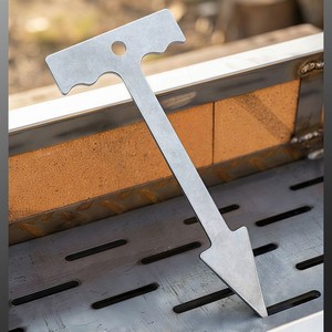 Charcoal Grill Drilling <b>Tool</b> Zinc Galvanized Durable Easy Clean <b>Bbq</b> Cleaning Accessory - Product Image 2