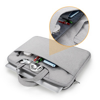 Léger grande capacité pochette pour ordinateur portable affaires ordinateur portable bureau élégant Designer Promotion main fermeture éclair ordinateur sacs pour ordinateur portable