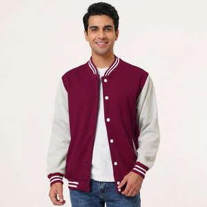 High Quality 100% Wool Versity <b>Jacket</b> for <b>Men</b> Casual Wear Solid Color <b>Thin</b> Style Canvas Fabric - Product Image 1
