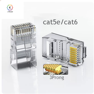 Rj45 utp connecteur conectores conector RJ 45 cat 6 sftp utp plug pass through <span class=keywords><strong>rd45</strong></span> connecteur CAT6a RJ45 connecteur perforé - Product Image 6