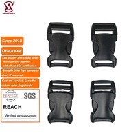 Boucles de Serrage Latérales en Plastique Noir de 20 mm pour Casques et Sacs à Dos de Camping - Accessoires de Grossiste