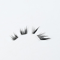 Extensions de cils naturels pré-collés en grappes, DIY à domicile, individuels, sans colle, cils en grappes