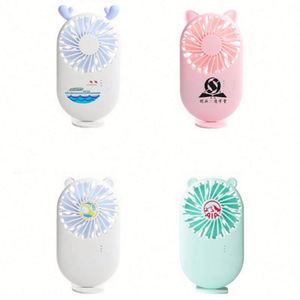 Office Air Cooling Battery Charge Usb Rechargeable Handheld Min Pocketi Fan High Quality Portable Travel Box <b>Plastic</b> Abs 5V 3W - Product Image 5