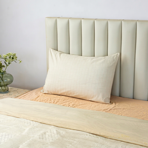 Funda de Almohada de Algodón Rectangular de Color Sólido Transpirable con Cierre de Sobre - Product Image 1