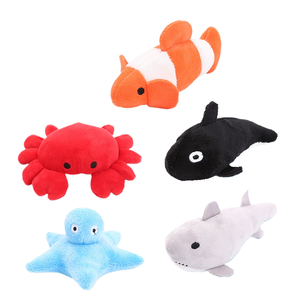 Lindo estilo de dibujos animados de interior interactivo masticar juguete <span class=keywords><strong>Catnip</strong></span>-Filled Ocean Series juguetes de peluche para gatitos y perros uso diario - Product Image 4