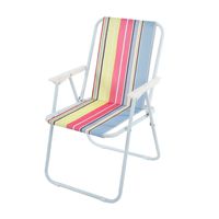 Chaise de plage pliante portable en métal personnalisée pour l'extérieur et le jardin Chaise légère au design coloré Chaises de camping pliables pour les loisirs