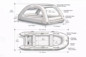 Barca Gonfiabile di Grado Commerciale, Casa Galleggiante, Barca Gonfiabile Elettrica Solare per Vacanze <span class=keywords><strong>in</strong></span> <span class=keywords><strong>Mare</strong></span> - Product Image 6