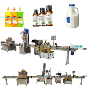 Hoàn toàn tự động làm đầy chất lỏng máy 100-1000ml rửa chén chất lỏng xà phòng lỏng đóng nắp vít nắp định lượng dây chuyền sản xuất - Product Image 1